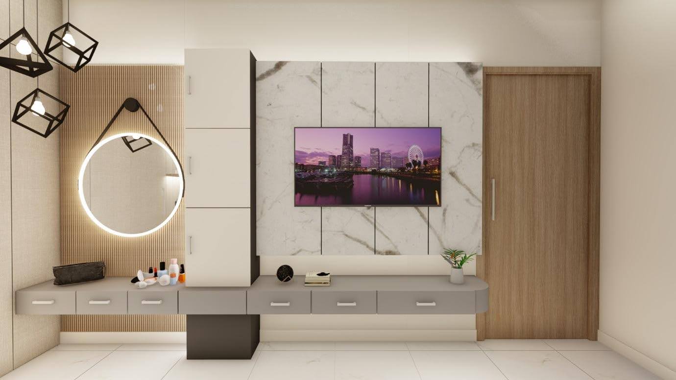 Children room vanity and TV unit